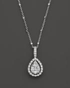 Diamond Fancy Cut Teardrop Pendant Necklace, .65 Ct. T.w.