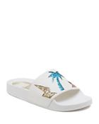 Dolce Vita Traci Glitter Palm Tree Pool Slide Sandals