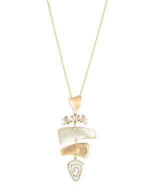 Alexis Bittar Horn & Spiral Pendant Necklace, 32