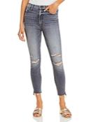 Mother The Stunner Frayed Step Hem Ankle Jeans In Unstitched