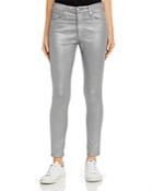 Ag Farrah Ankle Skinny Jeans In Leatherette Chrome-cast Iron
