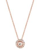 Bloomingdale's Champagne Diamond Halo Pendant Necklace In 14k Rose Gold, 0.48 Ct. Tw. - 100% Exclusive