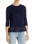 Herno Knitted Peplum Hem Top