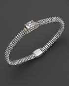 Lagos 18k Gold And Sterling Silver Prism White Topaz Rope Bracelet, 6mm