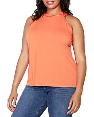 Belldini Plus Chain Embellished Halter Top