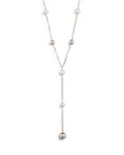 Lauren Ralph Lauren Cultured Freshwater Pearl And Bead Y Necklace, 16