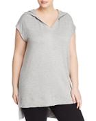 Marc New York Performance Plus Hooded High/low Tunic Top