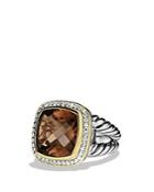 David Yurman Albion Ring With Smoky Quartz, Diamonds, And Gold
