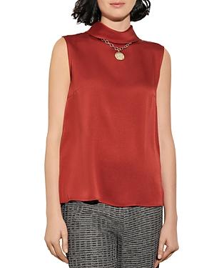 Misook Sleeveless Mock Neck Top