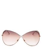 Tom Ford Women's Butterfly Sunglasses, 66mm