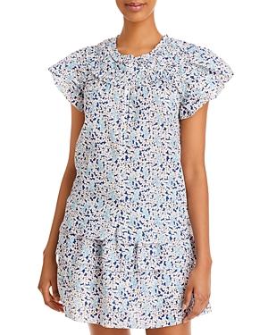 Sundays Alwyn Cotton Flutter Sleeve Shirt