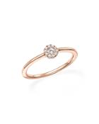 Diamond Cluster Stacking Band Ring In 14k Rose Gold, .10 Ct. T.w. - 100% Exclusive