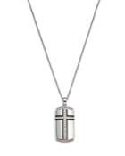 Bloomingdale's Men's Diamond Cross Dog Tag Pendant Necklace In 14k White Gold, 0.50 Ct. T.w. - 100% Exclusive