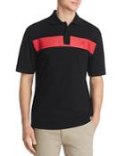 Fred Perry Stripe-front Paneled Pique Classic Fit Polo Shirt