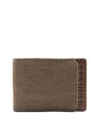 Boconi Bryant Canvas And Leather Slimster Wallet
