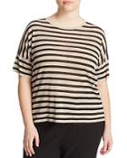 Eileen Fisher Plus Striped Tee