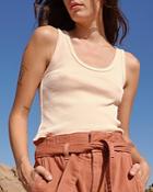 Amo Ribbed Cropped Tank Top