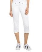 Nydj Marilyn Straight Crop Jeans In Optic White