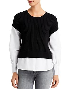 T Tahari Layered Look Sweater