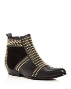 Anine Bing Women's Charlie Studded Leather & Suede Booties