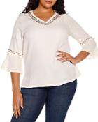 Belldini Plus Embellished Cotton Tunic