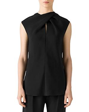 St. John Twisted Silk Top