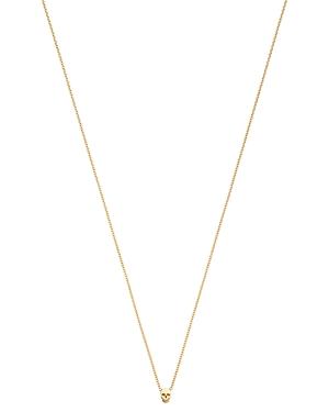 Zoe Chicco 14k Yellow Gold Itty Bitty Skull Charm Necklace, 16