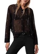 Allsaints Marianna Snake Embroidered Blouse