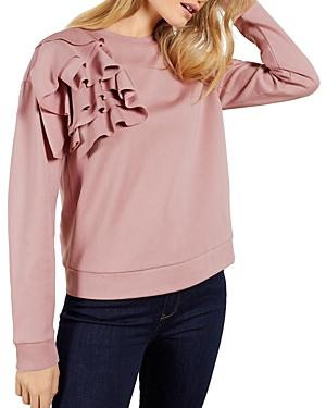 Ted Baker Ruffled Crewneck Sweatshirt