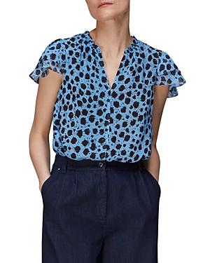Whistles Robyn Dalmatian Print Blouse