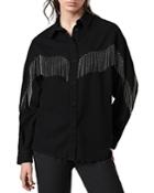 Allsaints Sandra Jaine Chain Trim Shirt