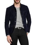 John Varvatos Collection Garment Washed Slim Fit Blazer