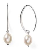 Nancy B Sterling Silver & Cultured Freshwater Pearl Drop Earrings