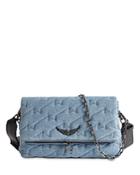 Zadig & Voltaire Rocky Jeans Small Quilted Shoulder Bag