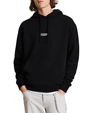 Allsaints Opposition Cotton Logo Hoodie