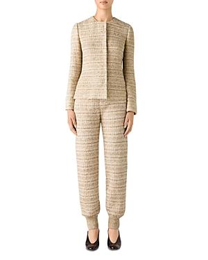 St. John Space Dyed Tweed Jogger Pants