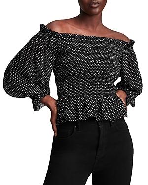 Allsaints Lara Dot Off-the-shoulder Top - 100% Exclusive