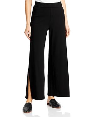 Eileen Fisher Wide Leg Split Hem Pants