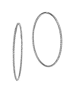 John Hardy Sterling Silver Classic Chain Extra-large Hoop Earrings