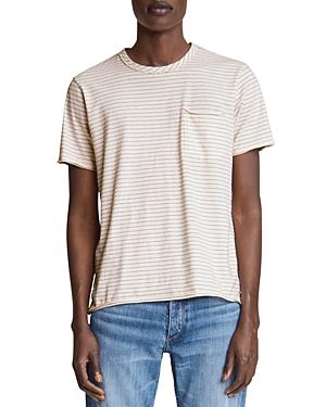 Rag & Bone Striped Miles Organic Cotton Pocket Tee