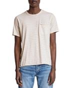 Rag & Bone Striped Miles Organic Cotton Pocket Tee