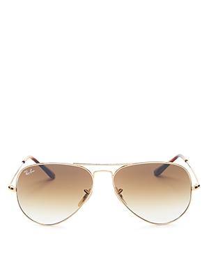 Ray-ban Women's Brow Bar Aviator Sunglasses, 58mm