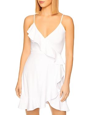 Susana Monaco Ruffled Mini Wrap Dress