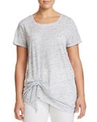 Marc New York Performance Plus Space-dyed Cinched-hem Tee