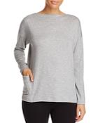 Eileen Fisher Heathered Side-pocket Top