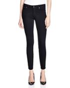 Paige Verdugo Skinny Ankle Jeans In Black Shadow
