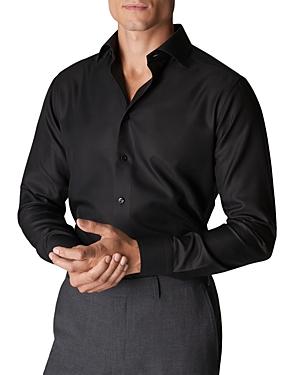 Eton Cotton King Twill Convertible Cuff Slim Fit Dress Shirt