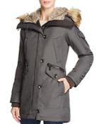 Vince Camuto Faux Fur-trim Anorak