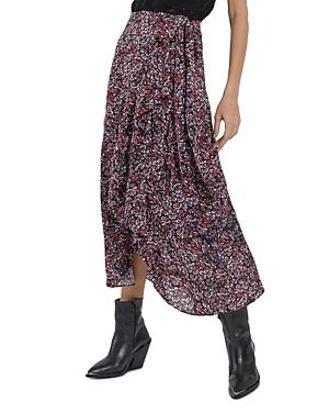 The Kooples Floral Print Maxi Skirt