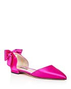 Sjp By Sarah Jessica Parker Awaken Satin D'orsay Pointed Toe Flats - 100% Exclusive